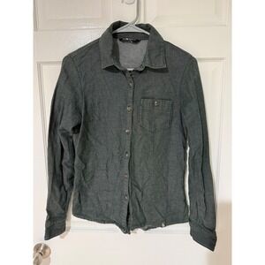 The North Face Women's Long Sleeve Button Up Shirt Khaki Green Size XS